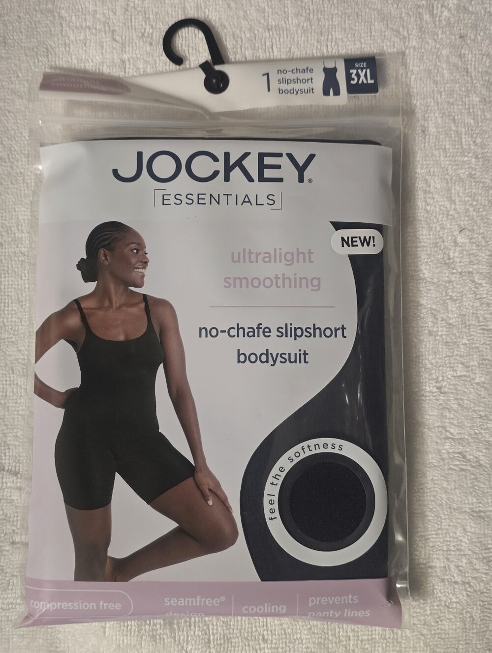 Jockey Black No-Chafe Slipshort Bodysuit - Tank Style